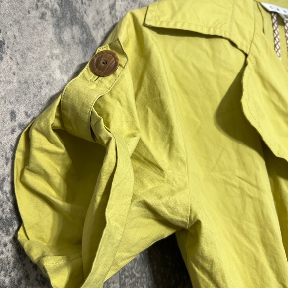 Neon green olive green gorgeous coat jacket dress - Picture 4 of 10